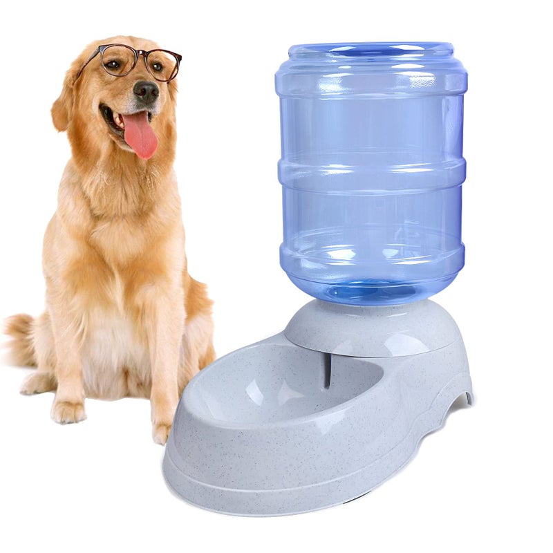 TENINYU Pet Water Dispenser Station - 3 Gallon/11L Replenish Pet Waterer for Large Dog Cat Animal Automatic Gravity Water Drinking Fountain Bottle Bowl Dish Stand - Image 1